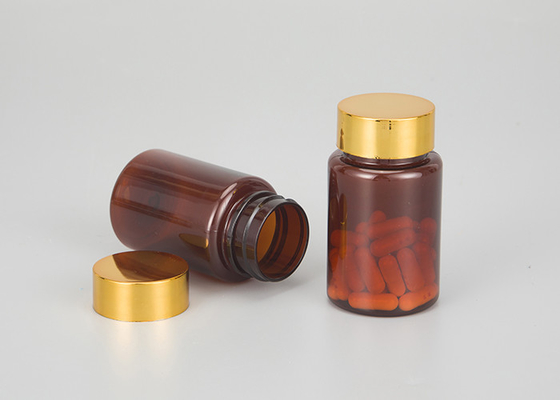 Medicina Brown Amber Pharmaceutical Pill Capsule Bottle con el casquillo de la prueba del niño