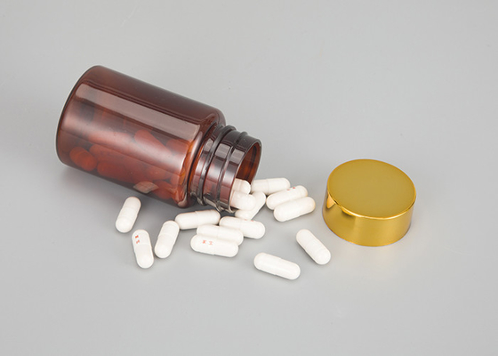 Medicina Brown Amber Pharmaceutical Pill Capsule Bottle con el casquillo de la prueba del niño