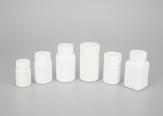 Botellas plásticas vacías blancas de la medicina con el tapón de tuerca 30ml 60ml 100ml