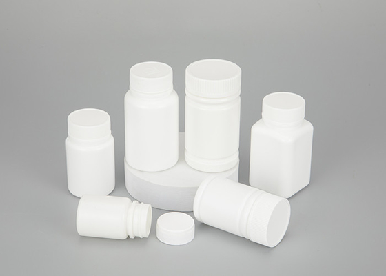 Botellas de píldora plásticas del tapón de tuerca 60ml 120ml blancas para la sustancia química de la medicina