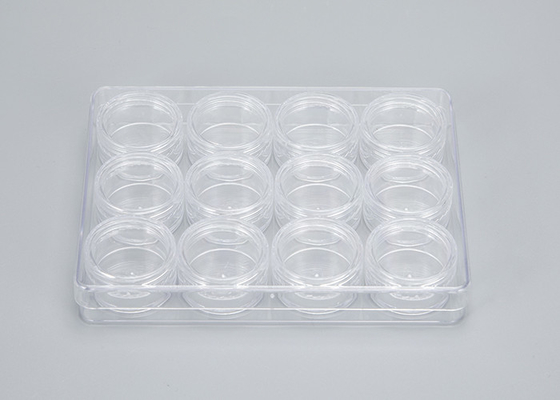 Jarrones de plástico blanco de 4 oz de 120 ml de superficie lisa