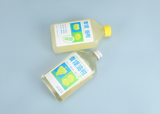 Botellas de té con leche 250ml 350ml 300ml 500ml Botellas de jugo de plástico con tapón de rosca