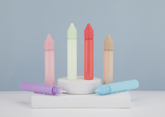 30ML Colorido E Botella de líquido A prueba de niños Tapa de manipulación Vape Botellas de jugo