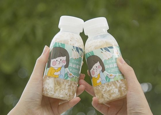 el té de la leche de soja de 400ml 14oz embotella el cuadrado a prueba de calor Juice Bottle Juicy plástico