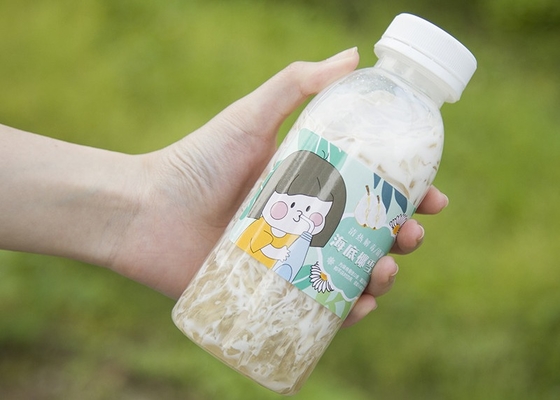 Botella plástica de la bebida del relleno en caliente 16oz PP para el jugo de la leche del yogur