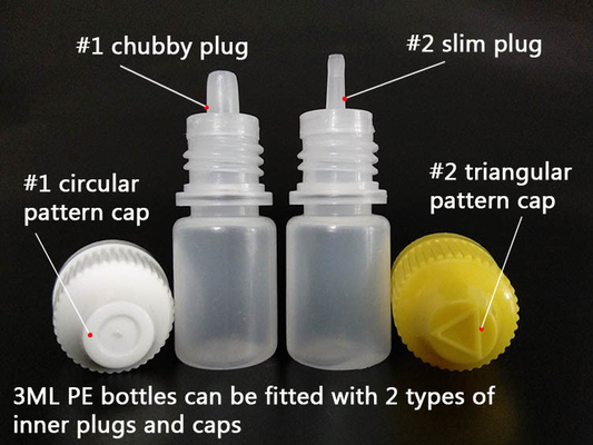 Embudo líquido de la botella de LDPE E Botella de goteo del exprimidor del aplicador de Eliquid con la extremidad fina
