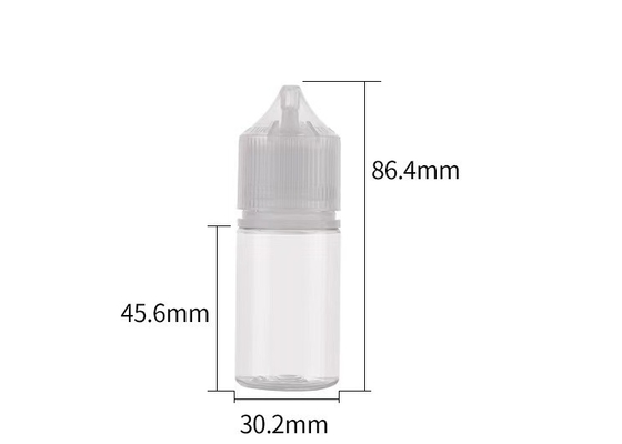 Botellas de plástico vacías y impermeables con tapa