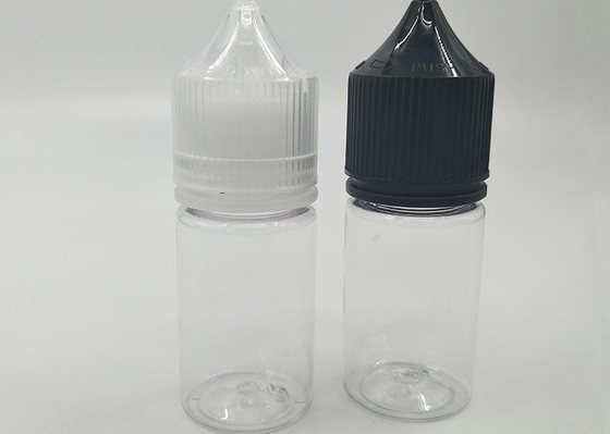 Botellas de plástico vacías y impermeables con tapa