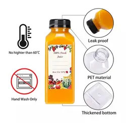 Impresión personalizada de botellas de agua potable de plástico PET de 500 ml para jugos y bebidas