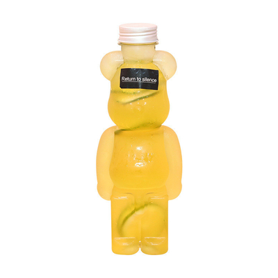 Botellas modernas de té de leche con mango de plástico para el embalaje