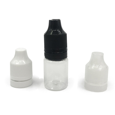 Botella de PET de 5 ml, gotero con anillo, con evidencia de manipulación