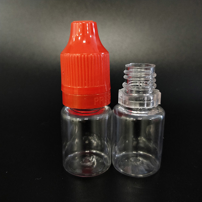 Botella de PET de 5 ml, gotero con anillo, con evidencia de manipulación