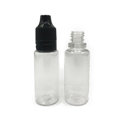 Botella de plástico transparente de 15 ml