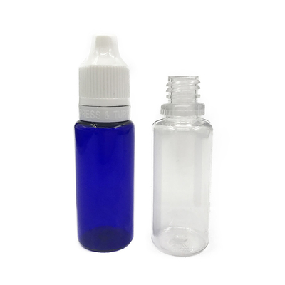 Botella de plástico transparente de 15 ml