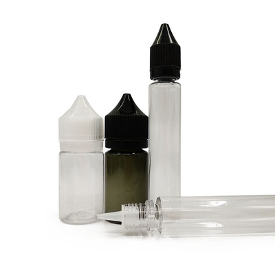 Botella de jugo de 30 ml corta o larga Botella de plástico PET