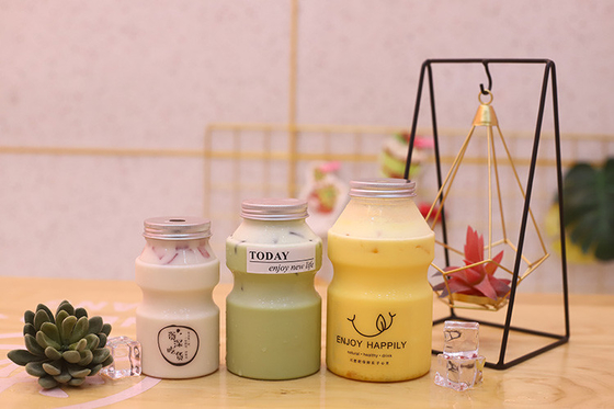 Solución de embalaje de botellas de té de leche modernas para bebidas de 0,5 kg