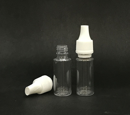 Botella de 10 ml (negro transparente) reutilizable, tapa a prueba de niños
