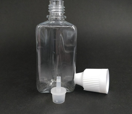 Botella de plástico de forma triangular de 30 ml PET con punta de goteo