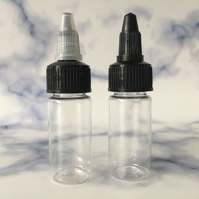 15 ml de tornillo de panel de etiqueta personalizado en botellas de plástico para marca
