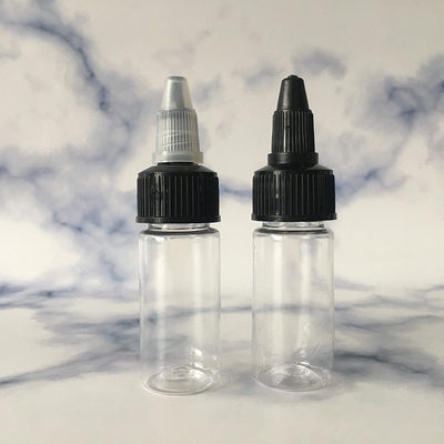 15 ml de tornillo de panel de etiqueta personalizado en botellas de plástico para marca