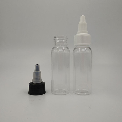 Botellas de plástico de 15 ml sin olor con tapa de tornillo para líquido con tapa superior de tornillo