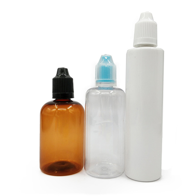 Botellas de plástico Amber Collor de 60 ml