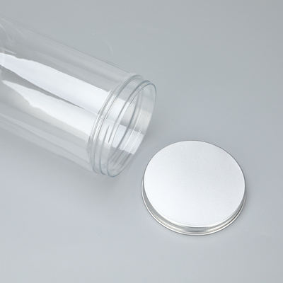 Contenedores de frascos de plástico personalizables sin olor con tapa de aluminio