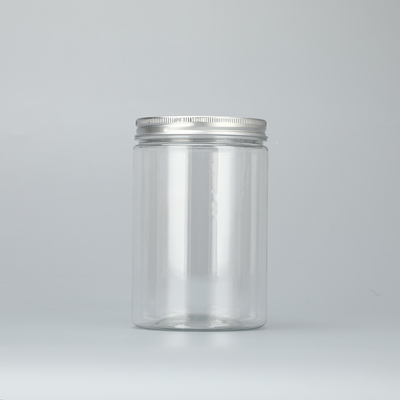 100ml 200ml 8oz 300ml 12oz 500ml blanco claro negro ámbar boca ancha recipientes cosméticos de plástico jar de mascotas con alumbre