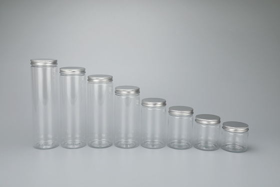 Impresión a medida Contenedores de frascos de plástico de 65 mm de diámetro y material de larga duración