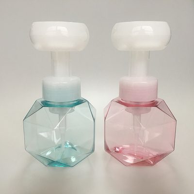 Botella de 50 ml de espuma blanca con logotipo impreso para la superficie de la mano