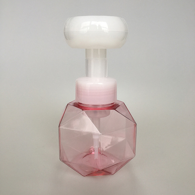 Botella de 50 ml de espuma blanca con logotipo impreso para la superficie de la mano