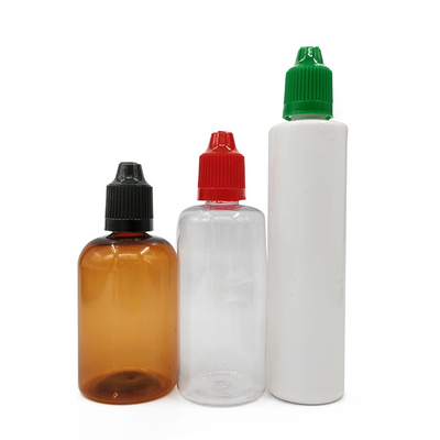 Botellas de plástico personalizadas de 60 ml con tapa puntiaguda