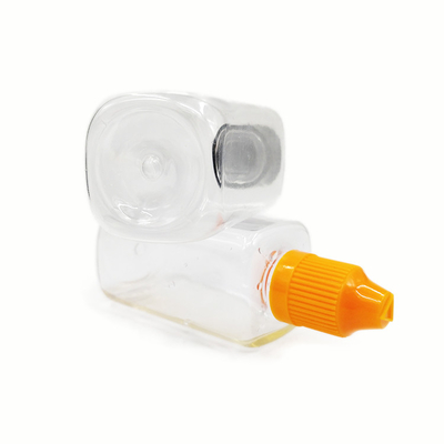Botellas de plástico de 50 ml Botellas cuadradas de material PET