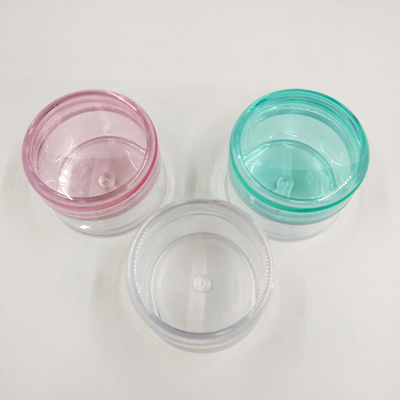Mini recipiente plástico de 3 ml 5 g Botella de muestra cosmética Crema facial para ojos Embalaje de crema para ojos 5 ml Botella cosmética con tapa de color