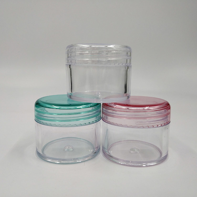 Jarrones de plástico vacíos de 20 g 50 g de alta calidad con tapas para envases cosméticos