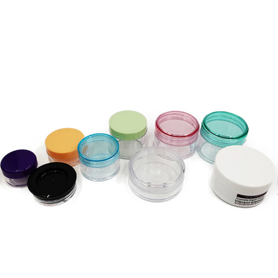 Envases plásticos para productos cosméticos de venta en caliente PS 5g 10g 30g frascos para crema facial