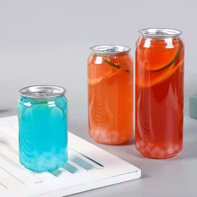 Envases de plástico ergonómicos de 330 ml con anillo de tracción