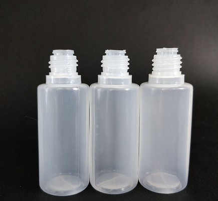 Botellas de plástico de goteo para dispensar líquidos con superficie lisa