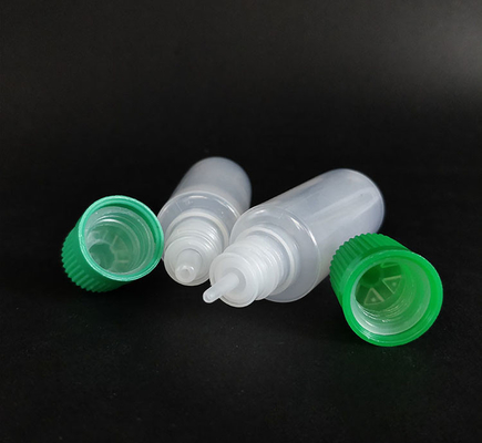 Botellas de plástico de goteo para dispensar líquidos con superficie lisa
