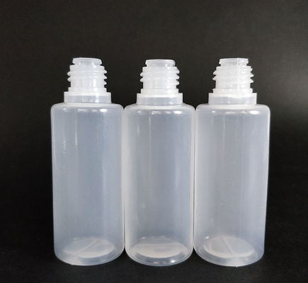 Personaliza botellas de plástico de goteo en negro transparente con tapa de tornillo