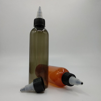Impresión personalizada de botellas pequeñas de plástico de 70 ml con tapas de tornillo