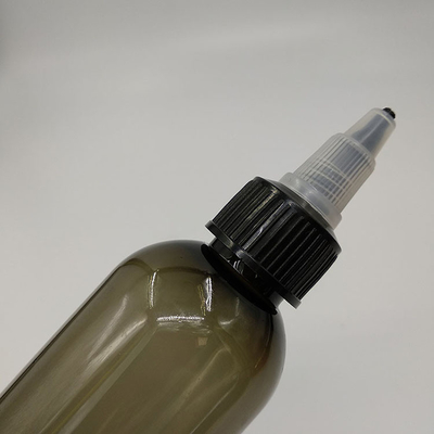 Impresión personalizada de botellas pequeñas de plástico de 70 ml con tapas de tornillo
