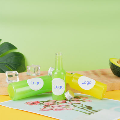 Botellas de jugo mini con forma única botellas de jugo con mango claro