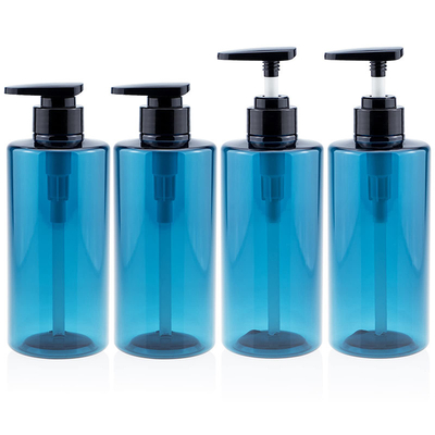 Botellas de loción de plástico blanco personalizables con cuerpo de PET y color de botella