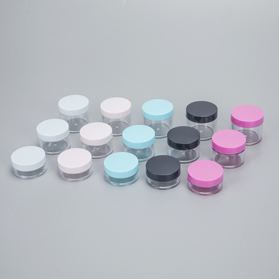 Contenedor de plástico cosmético de impresión personalizado sellado con una junta sensible a la presión