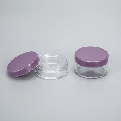 Tarro cosmético vacío de plástico de 3 ml y 5 ml con crema transparente