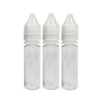 Botellas de plástico PET de 15 ml para jugo de aceite esencial con sellador de tapa de botella