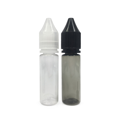 Botellas de plástico PET de 15 ml para jugo de aceite esencial con sellador de tapa de botella