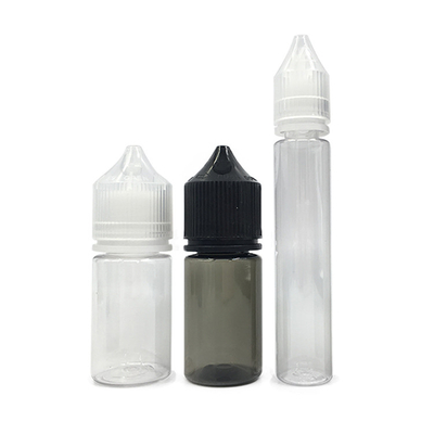 30 ml V3 aceite esencial tornillo negro tapa de plástico gotero de botella de plástico