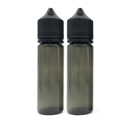 Botella de PET líquido comprimible de 50 ml con tapa o tapa negra o blanca